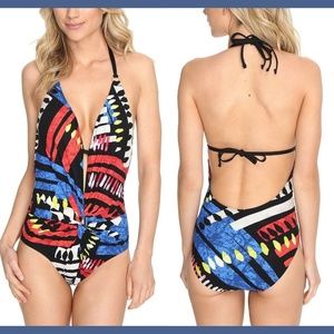 NEW La‎ Blanca African Beat One Piece Swimsuit 6